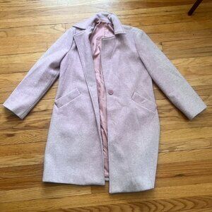 Light Pink Overcoat With Silk Lining